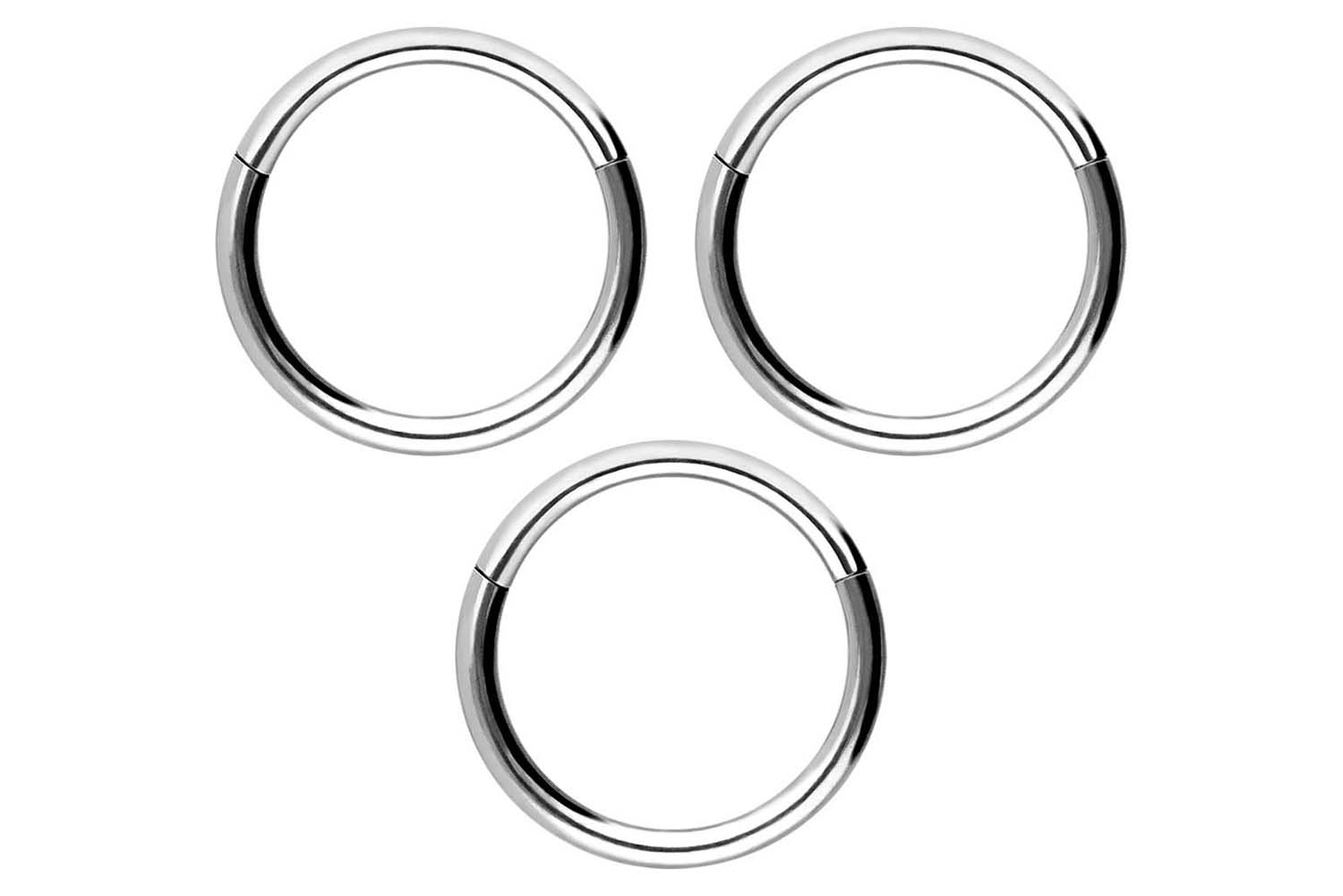 SET Chirurgenstahl Segmentring Clicker Piercing
